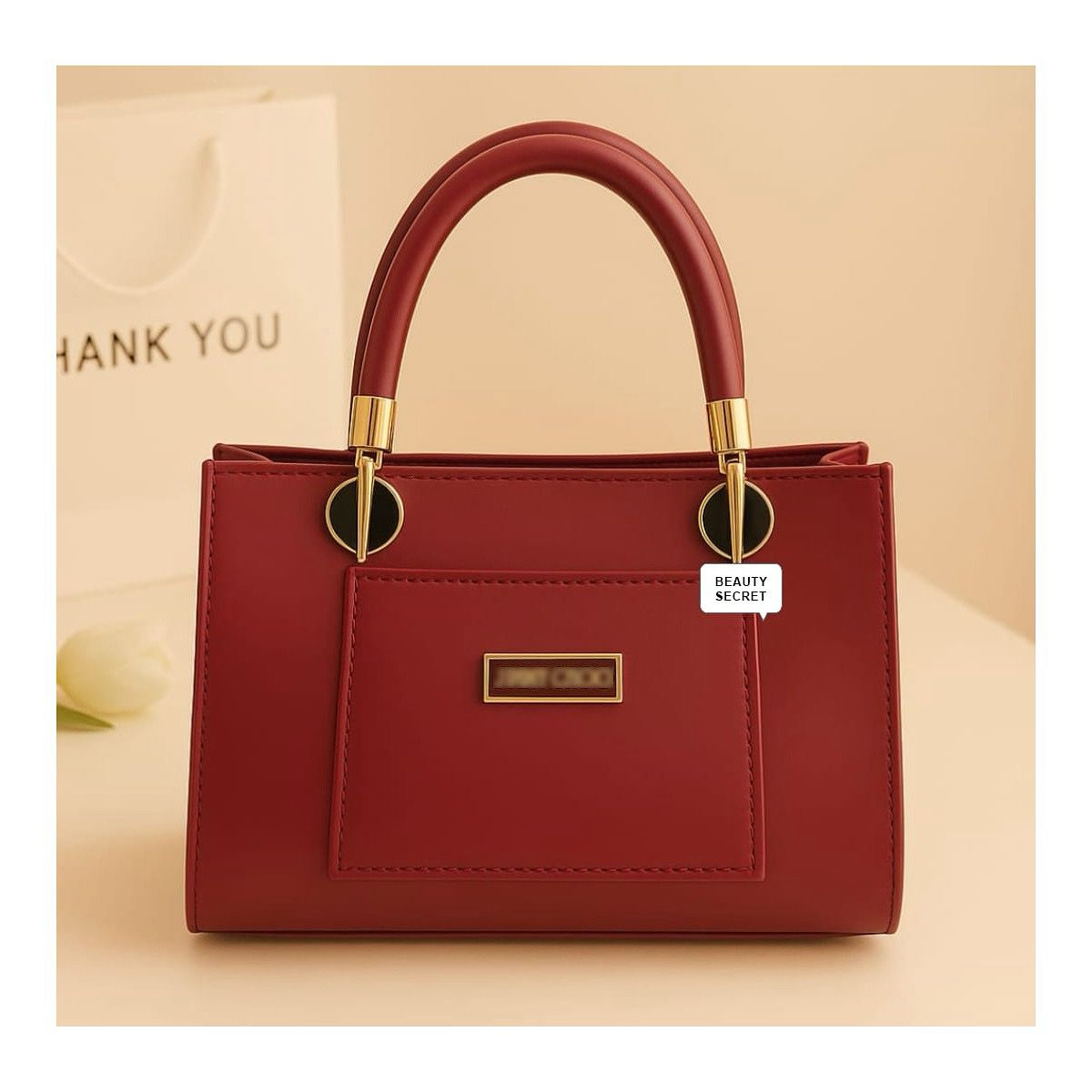 Brown Elegant Classic Ladies Handbag
