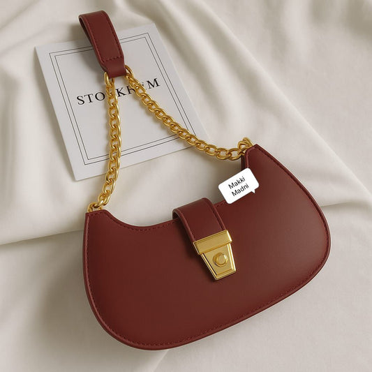 Green Solid Crossbody Bag