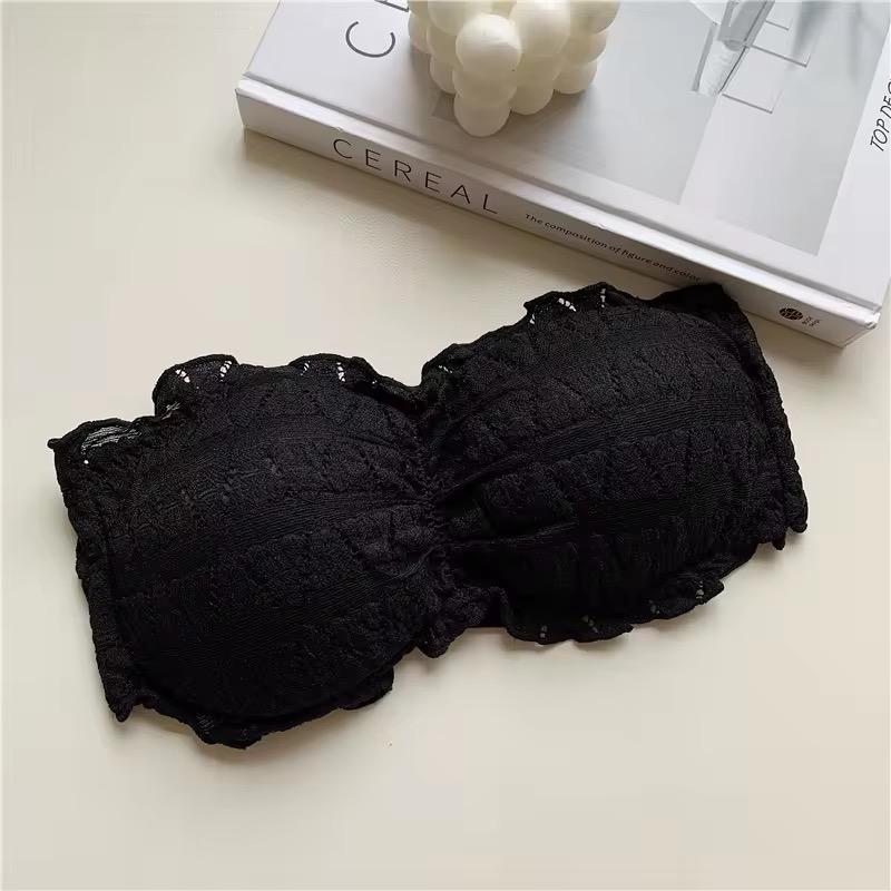 Women Crocodile  Strapless Thin Breathable Lace Tops  (free Size) Pack of 3 pcs