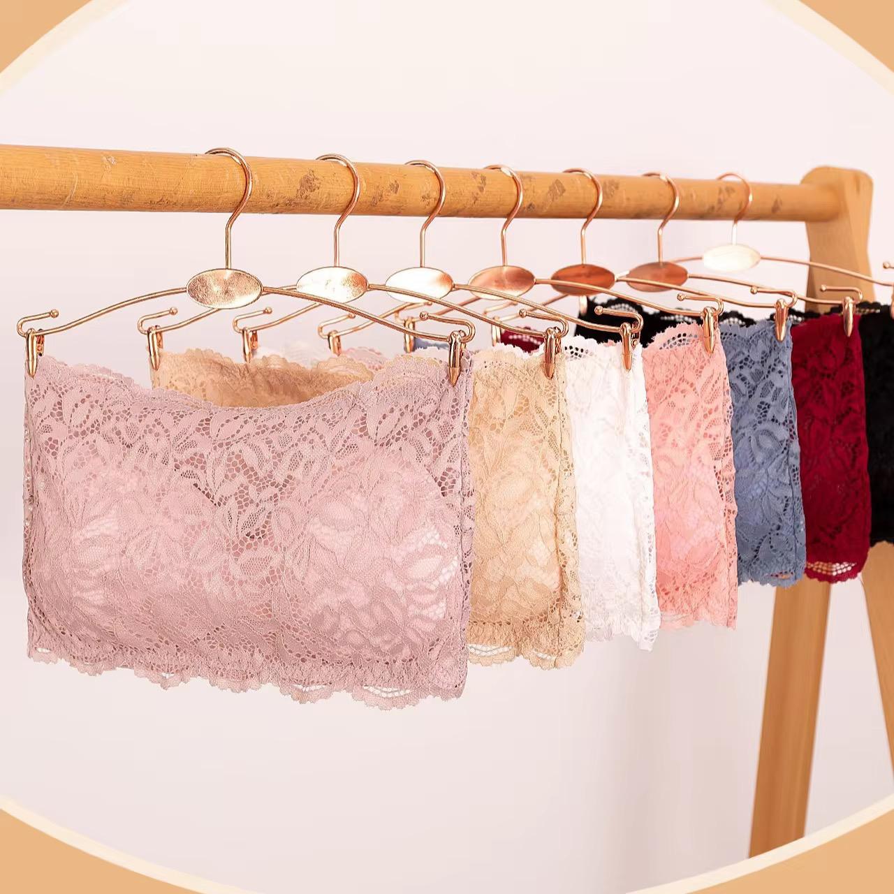 Strapless Tube Top Lace Bra (Free Size) Pack of 3 Pcs
