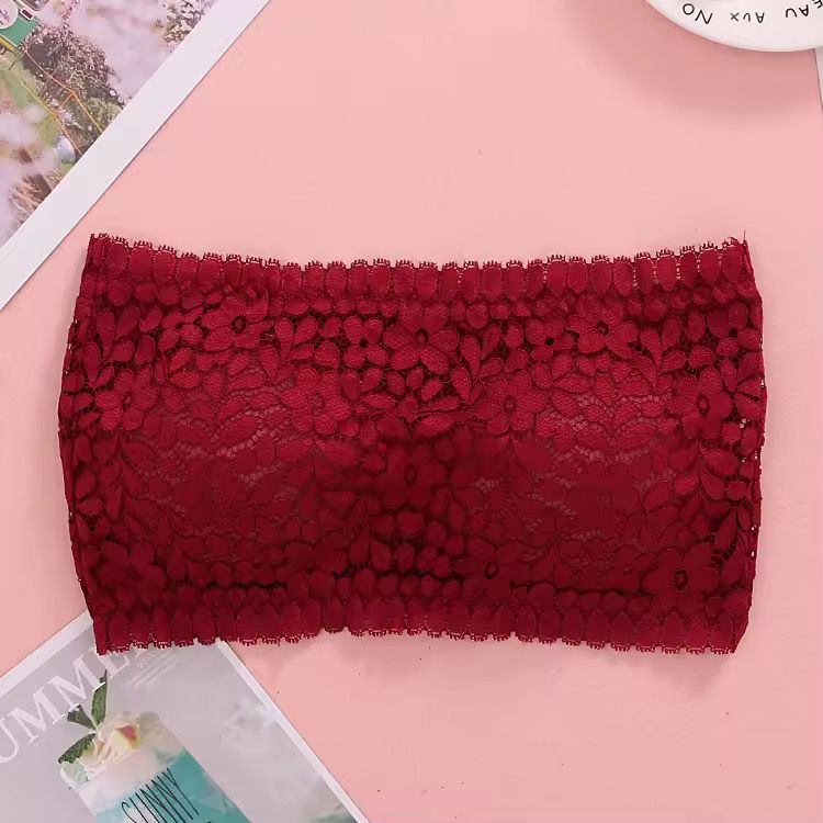 Strapless Tube Top Lace Bra (Free Size) Pack of 3 Pcs